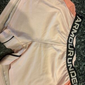Under Armour Light Pink Sports Shorts